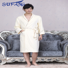 2017 new design Cheap hotel kimono bathrobe bamboo fiber bathrobe for man new design Bamboo bathrobe